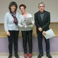 Josiane LAVERGNE médaille d'or et retraitée au 1er octobre 2017