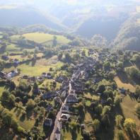 Vue aérienne de Saint-Christophe-Les-Gorges