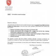 Convocation conseil municipal du 10.04.21